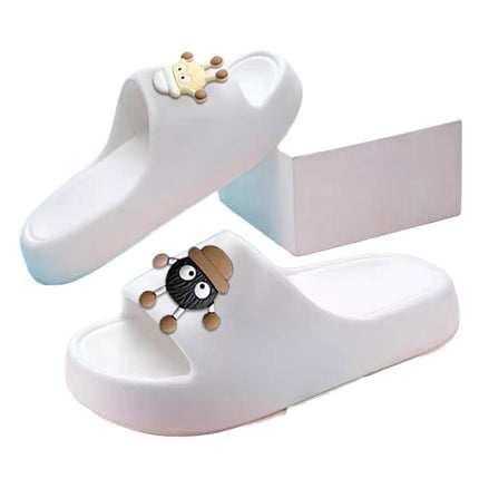 Poop-feeling Cartoon Slippers for Women Summer Outfit Home Indoor Bathroom Bathing Non-slip Couples Slippers for Men