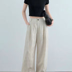 Non-shrinking linen trousers / XS