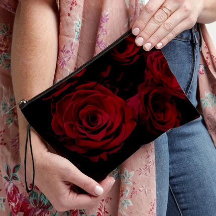 A generation of black rose cosmetic bag ladies lipstick cosmetic bag outdoor multi-functional portable storage bag cross-border