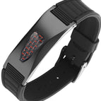 Black curved card red black carbon fiber black silicone tape
