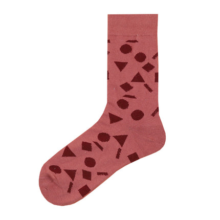 Street style cotton mid-tube socks 22 spring men's fashion brand stockings personality European and American women's pile socks sports skateboard socks