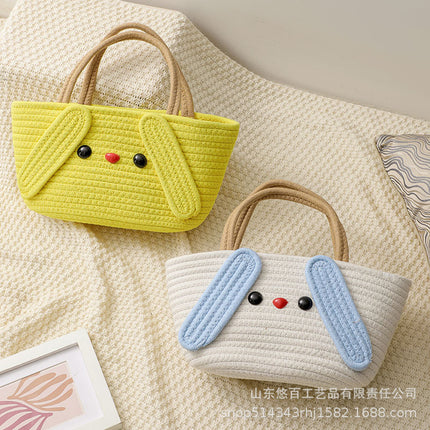 Kawaii Woven Cotton Bag / Sac Coton Tressé Kawaii
