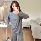 Wd203#Floral gray / L