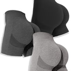3 pieces - plain black + hemp medium gray + hemp light gray / S