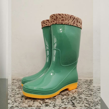 Brand New Material Quick-Drying Lining-Free Water Shoes Women's High Water Boots Long Boots Mesh-Free Non-Slip Rain Boots Women's Rubber Shoes Wholesale