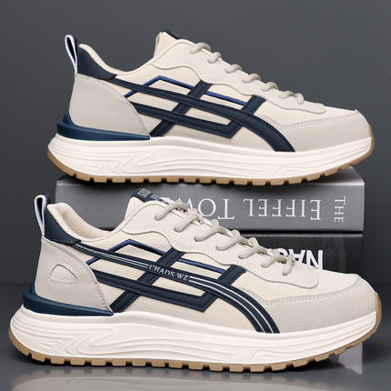 Men's Shoes 2026 Autumn and Winter New Versatile Trendy Sports Casual Shoes Men's Lightweight Running Thick-Soled Dad Shoes Trendy