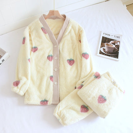 A variety of plus size 200kg month clothing autumn and winter flannel padded soft coral fleece pregnant women nursing clothing