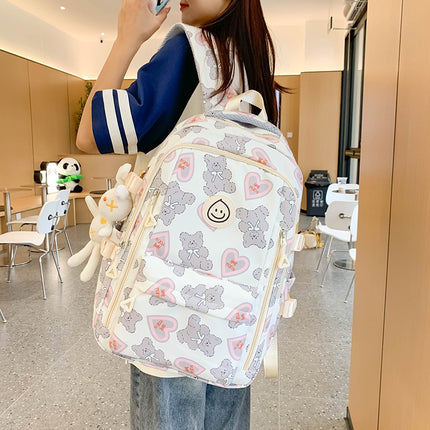Student Schoolbag Japanese Style Simple Korean Style Backpack for Middle School Students and College Students Girls Cute Casual All-match Backpack