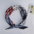 Cashew flower navy red brown color matching