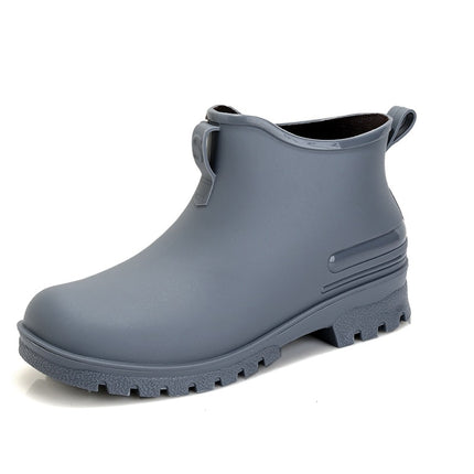 Cross-border new fashion 2024 rain boots couple outdoor waterproof shoes men's lightweight rubber shoes overshoes low-top rain boots women