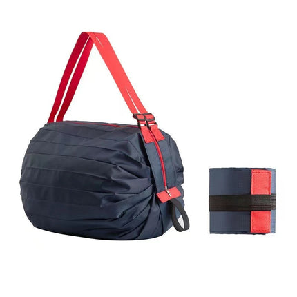 Thickened large capacity shoulder polyester portable spring roll portable storage bag storage organ folding shopping bag clothes