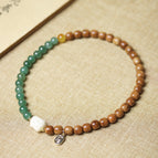 Kick jade rabbit bracelet 8*8mm