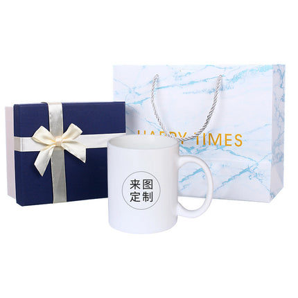 Heat Transfer Mug Holiday Commemorative Printing Photo White Cup logo Creative Ceramic Cup Making Advertising Printing Picture