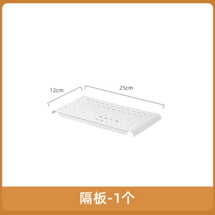 Bathroom Storage Rack Storage Shelf Retractable Partition Punch-free Lower Sink Multi-layer Space Layering with Artifact