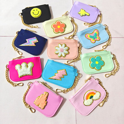 Portable Nylon Wallet Mini Change Storage Bag Multifunctional Bank Card Fashion Wristlet Macaron Coin Wallet