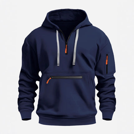 2025 Cross-Border Autumn and Winter New Velvet Sweatshirt European and American Sports Casual Zipper Hoodie Sweatshirt Jacket Top