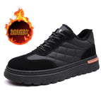 7232-1 black cotton shoes / 38