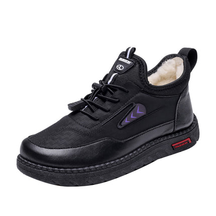 Cotton Shoes Mother Shoes 2024 Winter New Thickened Plush Comfortable Warm Waterproof Slip-on Middle-aged and Elderly Milk Shoes
