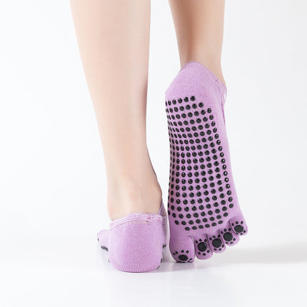 Five-Finger yoga socks women's bright strap cross strap low-cut sports socks dispensing non-slip toe five-finger socks in stock cotton socks