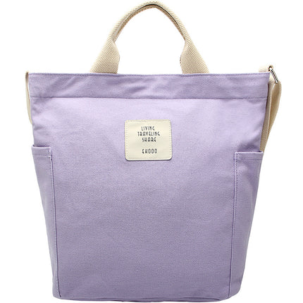 Factory Direct cotton color portable canvas bag shoulder bag female campus versatile large capacity messenger bag student bag