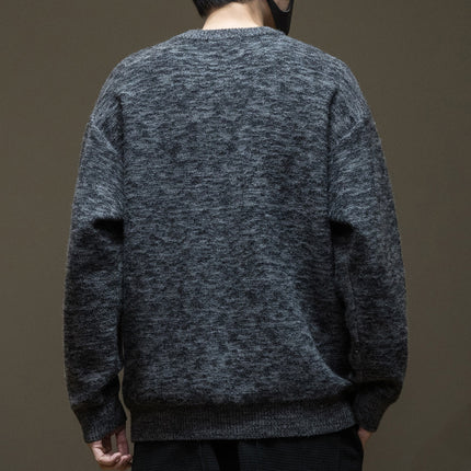 Winter Casual Sweater Men's Thickened 2024 New Tooling plus size Plus Fat Enlarge Inner Sweater Tide
