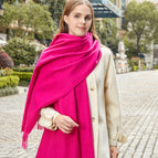 Rose red / Aa wool 330g (200*70cm)