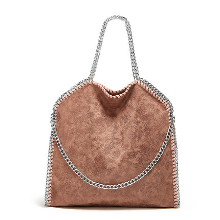 Aliexpress Foreign Trade 2025 New Chain Women's Bag Foldable Women's Shoulder Bag Factory Direct Sales Large Bag Wholesale