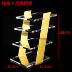 Mirror titanium frame 4-layer glasses frame