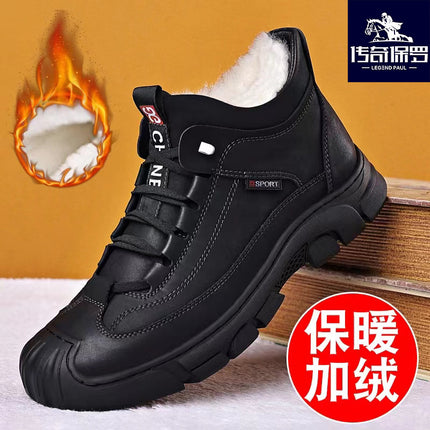 Paul 2025 Autumn and Winter New Sports and Casual Shoes Non-Slip Casual High-Top Trendyy Versatile Men's High-End Versatile Shoes