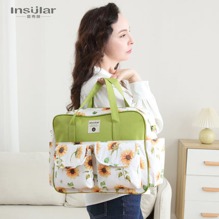 Multifunctional Cross-Body Mommy Bag for Pregnant Women, Fashionable Waterproof Mother and Baby Bag, Portable Maternity Bag, Mother Bag Cross-Border