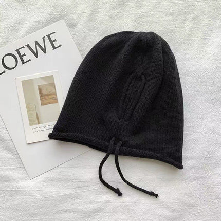 Autumn and Winter Versatile Face-Slimming Plush Hat, Warm Postpartum Hat, Slouchy Beanie, Unisex Hat, Fashionable Trendy Cold Hat