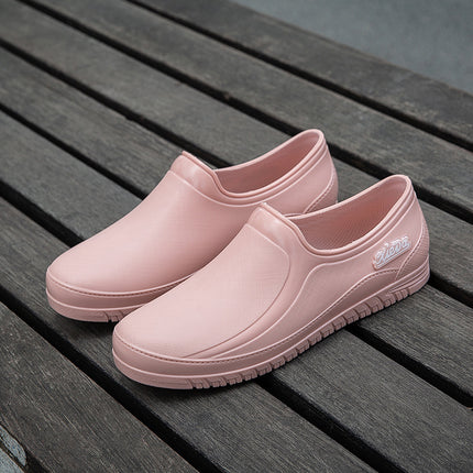 New Spring and Autumn Rain Shoes Women's Waterproof Shoes Four Seasons Low-top Lightweight Work Non-slip Soft Bottom Rubber Shoes Short Tube Export Foreign Trade