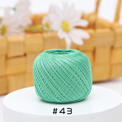 No. 10 Lace Thread Micro Hook Shuttle Weaving Handmade DIY Miniature Doll Fine Wool Crochet Ball 20g Wholesale