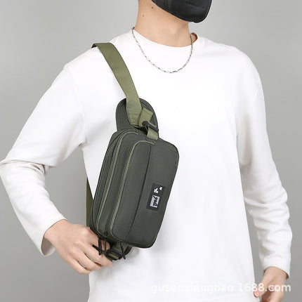 2025 New Couple Shoulder Bag Casual Small Satchel Canvas Ins Student Lightweight Mobile Phone Bag Crossbody Small Square Bag