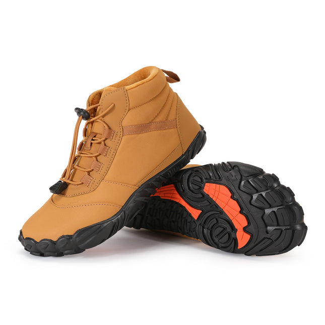 Cross-border New Outdoor Cotton Shoes Couple Non-slip Waterproof Snow Boots Fleece-lined Thickened Hiking Shoes Women's Hiking Camping Shoes