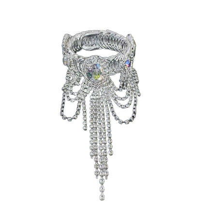 Cross-border Explosions Full Diamond Tassel Butterfly Arm Chain Opening Bracelet Anklet Fashion Rhinestone Anklet Women