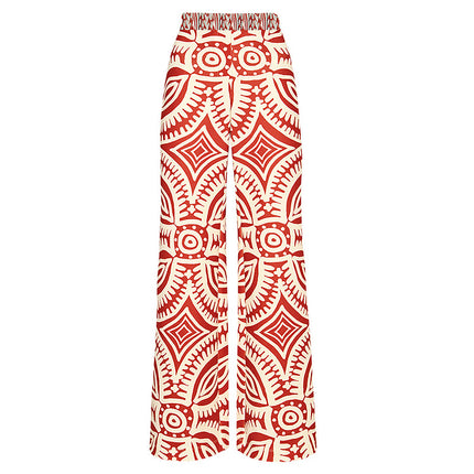 One-Shoulder Ethnic Style Printed One-Piece Swimsuit Suit for Women 2024 Beach Vacation Swimsuit New Style 2703