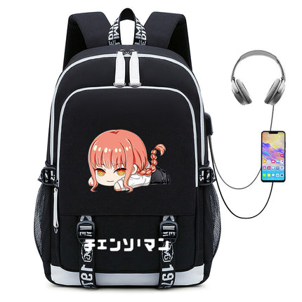 Anime Chainsaw Man Chainsaw Man peripheral schoolbag student male travel bag chain saw Man computer backpack