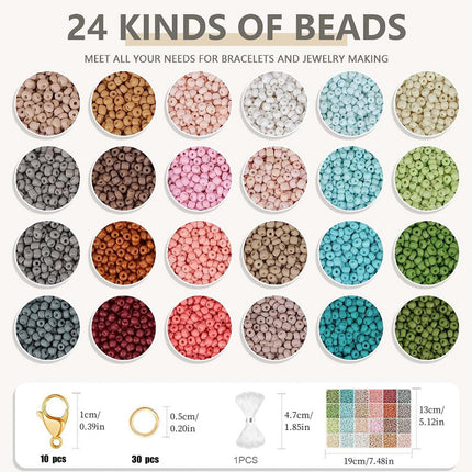 Cross-Border 24-Grids Millet Beads Letter Bead Set Box Handmade DIY Accessories Hand Beads Necklace Mobile Phone Chain Loose Beads