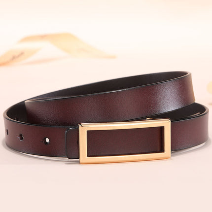 Belt Women's Leather Simple Fashion Women's Professional Belt Women's South Korea Dress Decorative Suit Trendy Belt