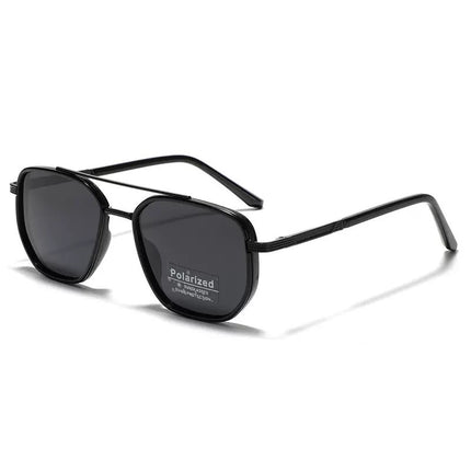 Semi-Metal Large Square Frame Sunglasses for Men Tr90 Polarized Glasses 2025 New Fashion Retro Sunglasses for Women Factory Direct Sales