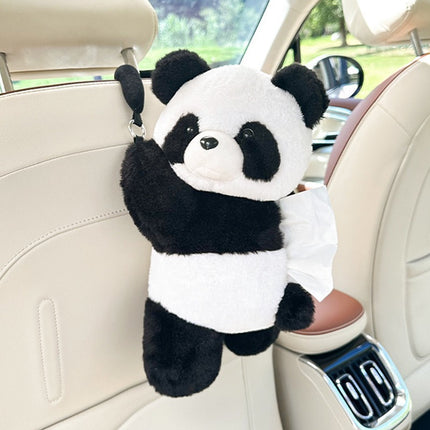 Car Puppy Tissue Seat Back Multifunctional Car Hanging Cartoon Cute Tissue Box Cover Women's Stuffed