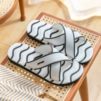 Home Eva Slippers for Women, Non-Slip Bathroom Bathing Slippers for Men, Summer Outdoor Wear, Beach Trendy Slippers, Factory Direct Sales