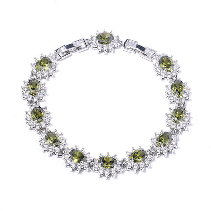 New classic cross-border source bracelet fashion zircon ladies jewelry European and American fashion crystal bracelet