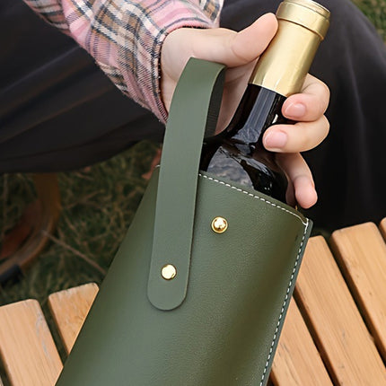 Red Wine Gift Bag Leather Portable Red Wine Wine Portable Gift Bag Portable Gift Fashion Wine Bottle Protection Bag