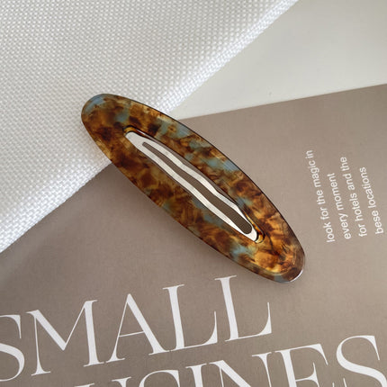 Korean-Style Acetate Oval Side Bangs Clip Ins-Style Simple Temperament Bb Clip Bobby Pin Hairpin Women's Hair Accessory