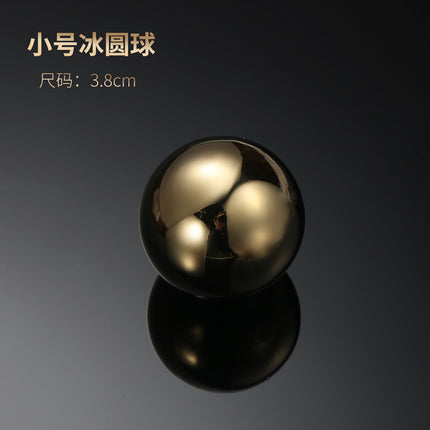 304 stainless steel ice hockey bar whisky coke beer ice wine stone stainless steel ice cube round stainless steel ball