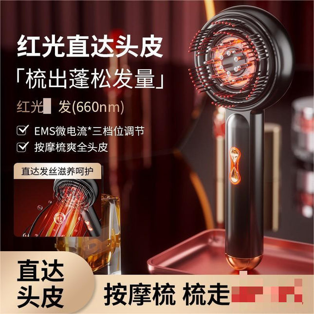 Electric EMS multi-function massage comb laser hair growth instrument scalp massager medicine comb comb hair red comb
