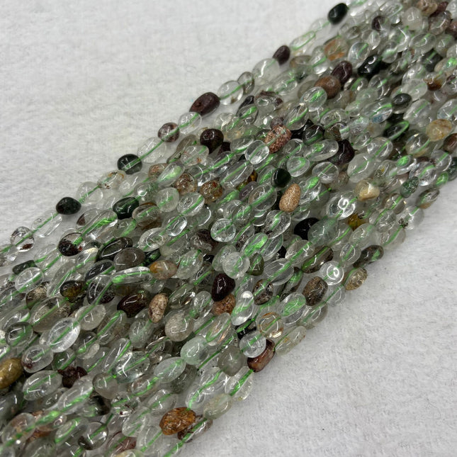 Natural Crystal Loose Beads, Amorphous Straight Hole Gravel, Handmade DIY Beaded Bracelet, Necklace, Jewelry with Beads