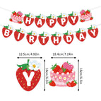 Strawberry birthday letter flag [15 sets]